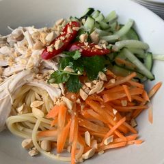 A picture of Thai style cold noodle.