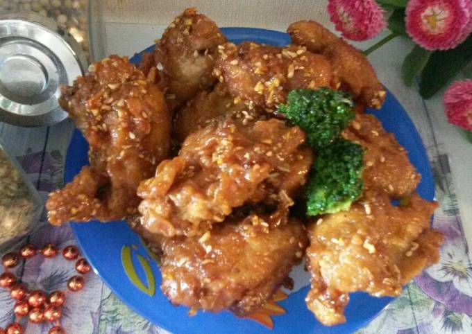 Cara Praktis Memasak No. 5 Ayam Goreng ala Korea Yangnyeom tongdak Yang Enak