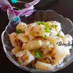 A picture of Jeera Aloo.
