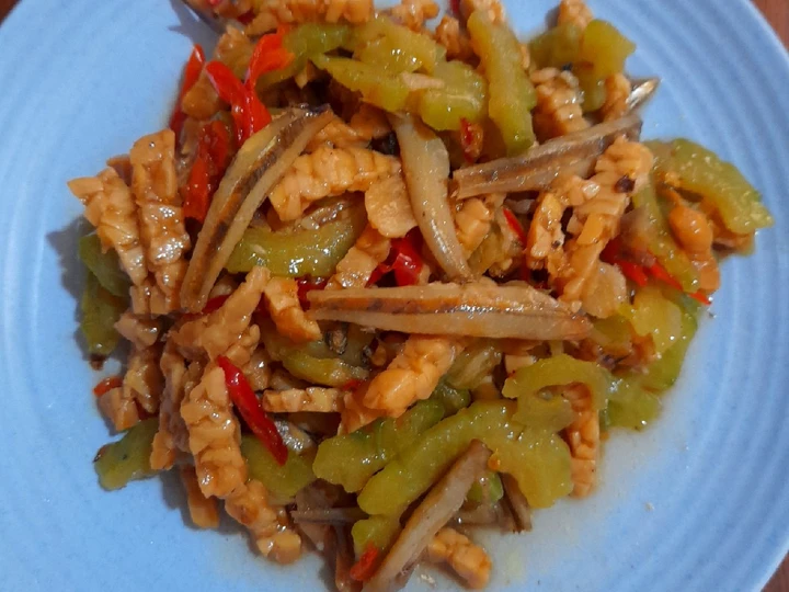 Langkah Mudah untuk Membuat Resep Tumis pare tempe teri yang Sempurna Anti Ribet, Mantap