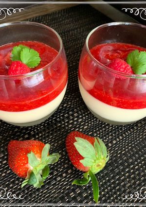 Foto resep Strawberry Panacotta Merah~Putih 🇮🇩🇮🇩