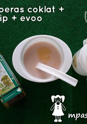 Foto resep Mpasi 6+ Bubur beras coklat menu tunggal