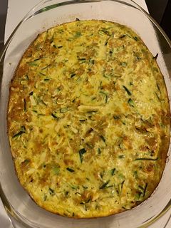 Une photo de Gratin de courgettes au Riz Complet & Cheddar