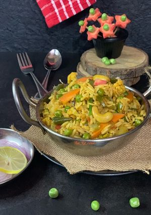 A picture of Tawa pulao /kadai pulao.