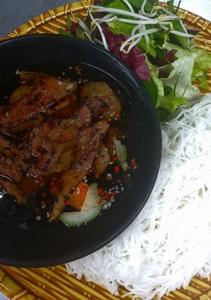 Hình của món Bún chả.