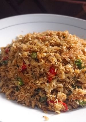 Foto resep Tumis udang rebon pedas gurih