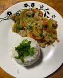 Salteado de bondiola y verduras