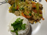 Salteado de bondiola y verduras