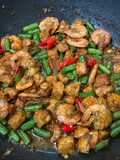 Tumis Buncis Udang Tempe