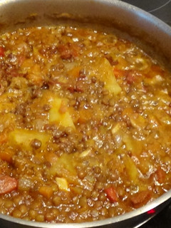 Una foto de Lentejas al curry