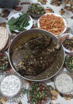 صورة لوصفة سمك محشي بالفرن