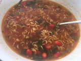 Super spicy instant noodles
