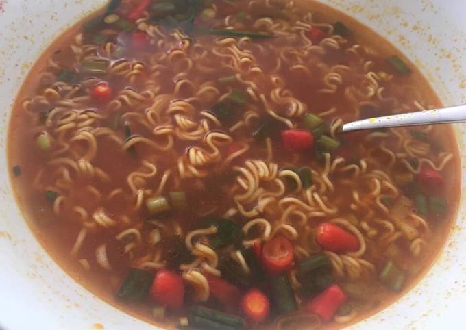 Simple Way to Make Delicious Super spicy instant noodles