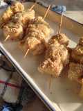 Spiedini di pollo al sesamo