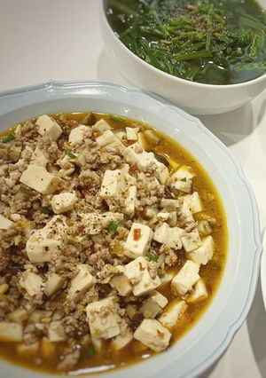 Hình của món Đậu hũ Tứ Xuyên.