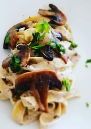 Foto di Tagliatelle con funghi champignon 🍄🍄🍄