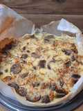 Quiche de Cogumelos e Cenoura com Quark