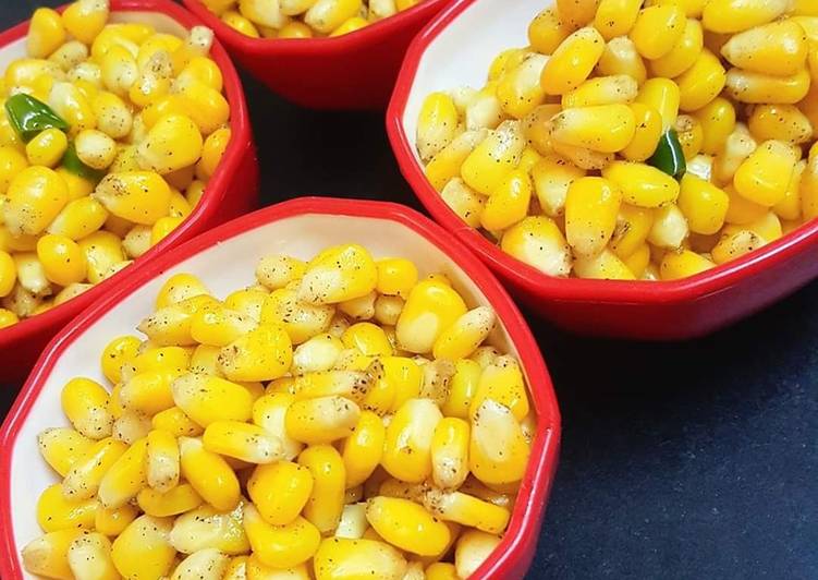 Recipe of Perfect Chilli pepper sweet corn