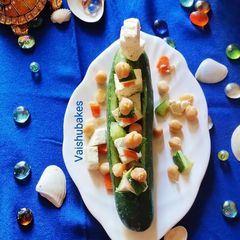 A picture of Protein Salad Boats.