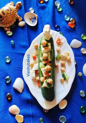 A picture of Protein Salad Boats.