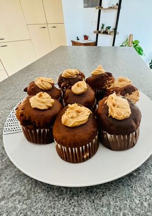Une photo de Muffins coeur beurre de cacahuète 🥜