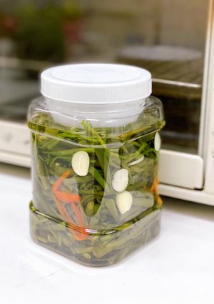 Hình của món Rau muống muối chua.