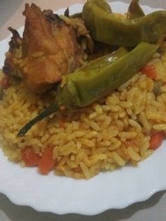 صورة لوصفة أرز بالدجاج والخضار شحال يشهي 🍛🍥🍚