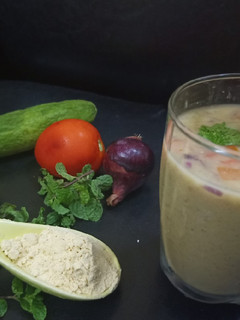 A picture of Sattu Drink Summer Cooler.