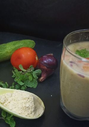 A picture of Sattu Drink Summer Cooler.