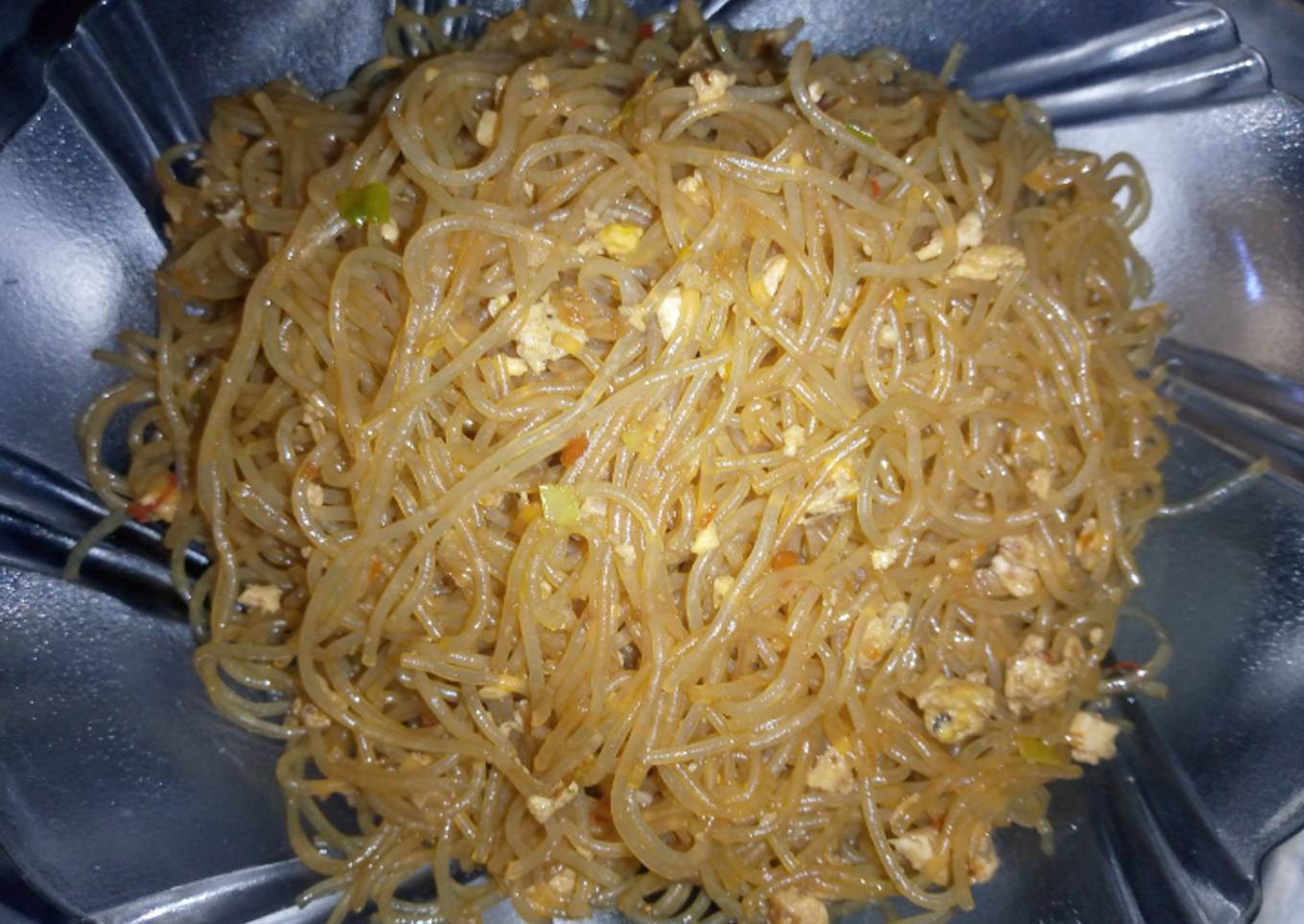 Bihun Goreng Telur Pedas Sederhana