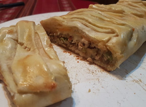 Una foto de Tarta de pollo distinta