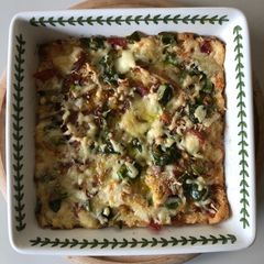A picture of Use-up Savoury Bread & Butter Pudding.