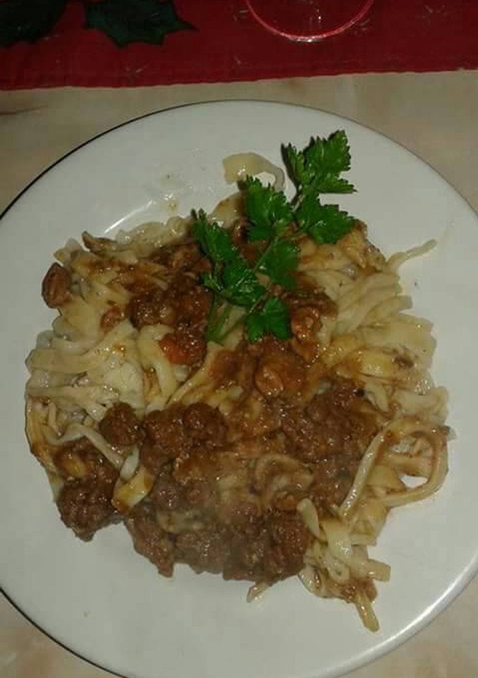 Una foto de Tallarines caseros
