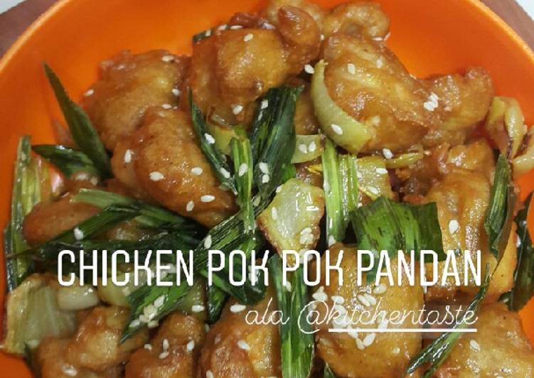 Resep Chicken Pok Pok Pandan Rasa Restaurant ala Kitchentaste Anti Gagal
