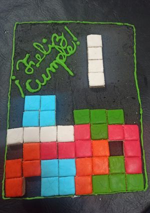 Una foto de Torta tetris para Anne