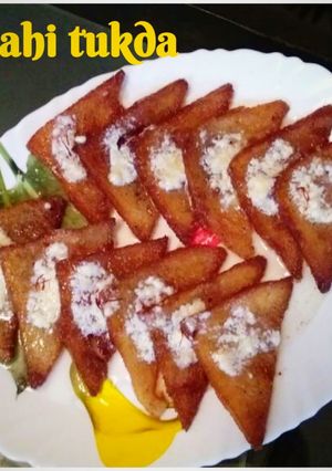 A picture of Shahi tukda.