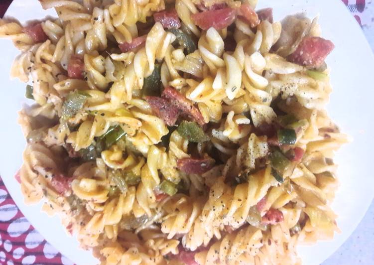 Recipe: Delicious Spiral Pasta