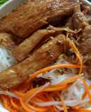 Bún sườn non rim nước dừa (món chay)