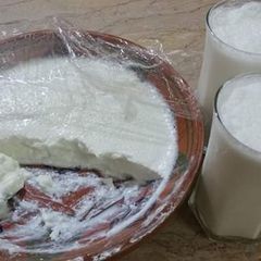A picture of Homemade dahi ki lassi.