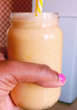 Une photo de Milk shake🥤banane mangue🥭