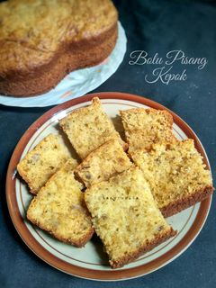 Foto resep Bolu Pisang Kepok (no mixer)