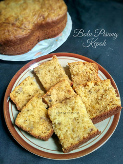 Foto resep Bolu Pisang Kepok (no mixer)