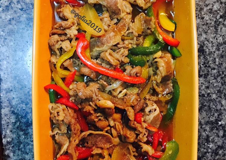 Rainbow Beef Teriyaki