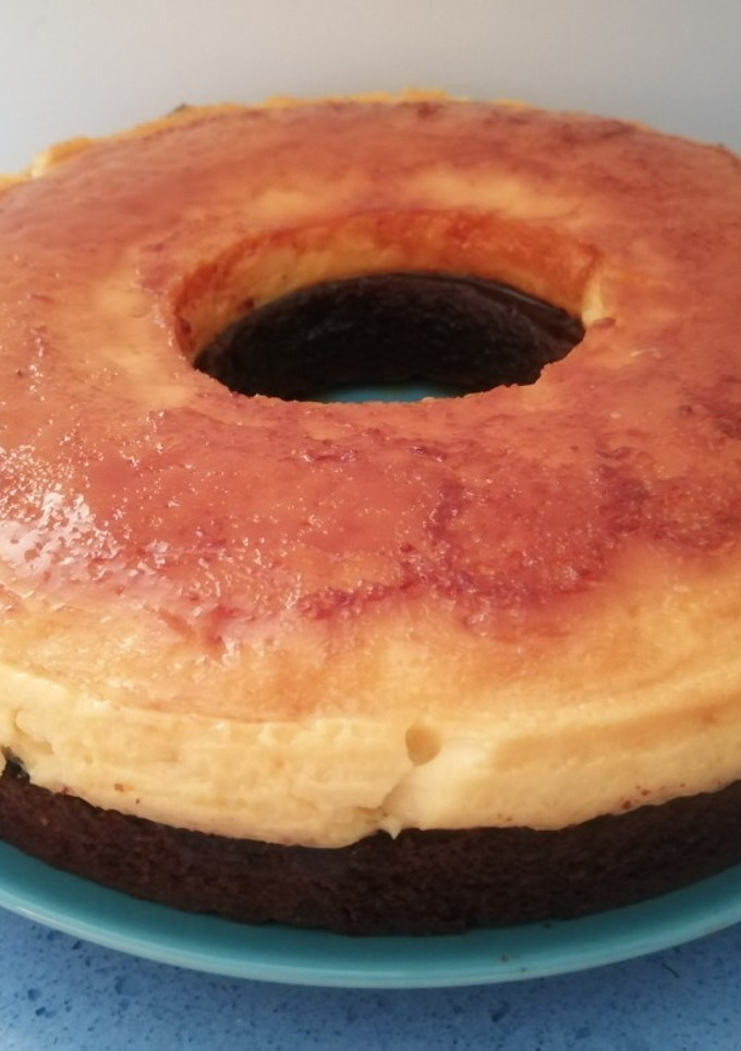 Una foto de Chocoflan