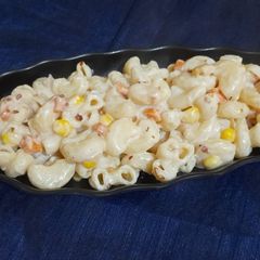 A picture of White Sauce Cheesy Pasta.