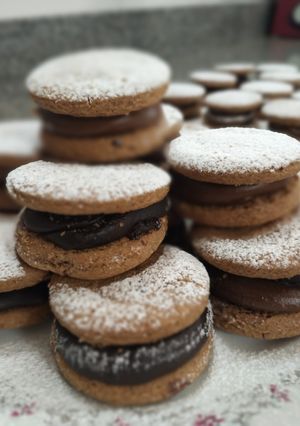 Una foto de Alfajores de café