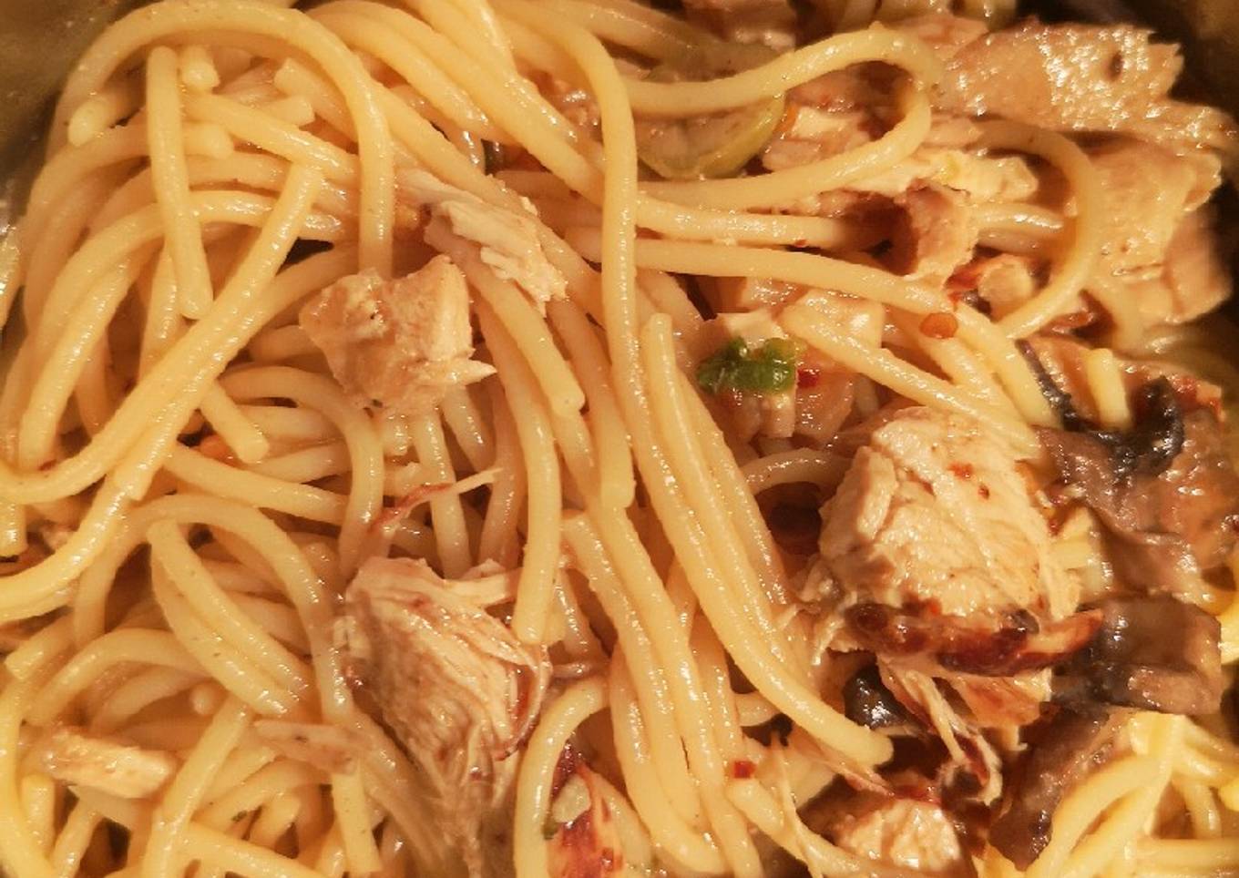 Spaghetti in Miso sauce