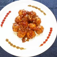 A picture of Leftover Rice Manchurian.