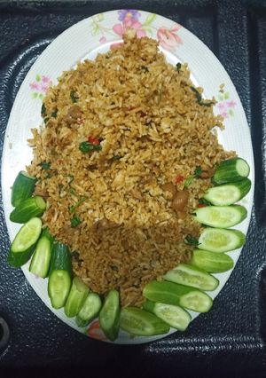 รูปของ ข้าวผัดกะเพราหมูสับคลุกข้าว