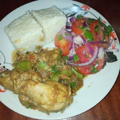 A picture of Wet fry Lemon chicken.